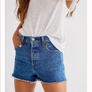 Levi’s Ribcage Denim Cutoff Shorts